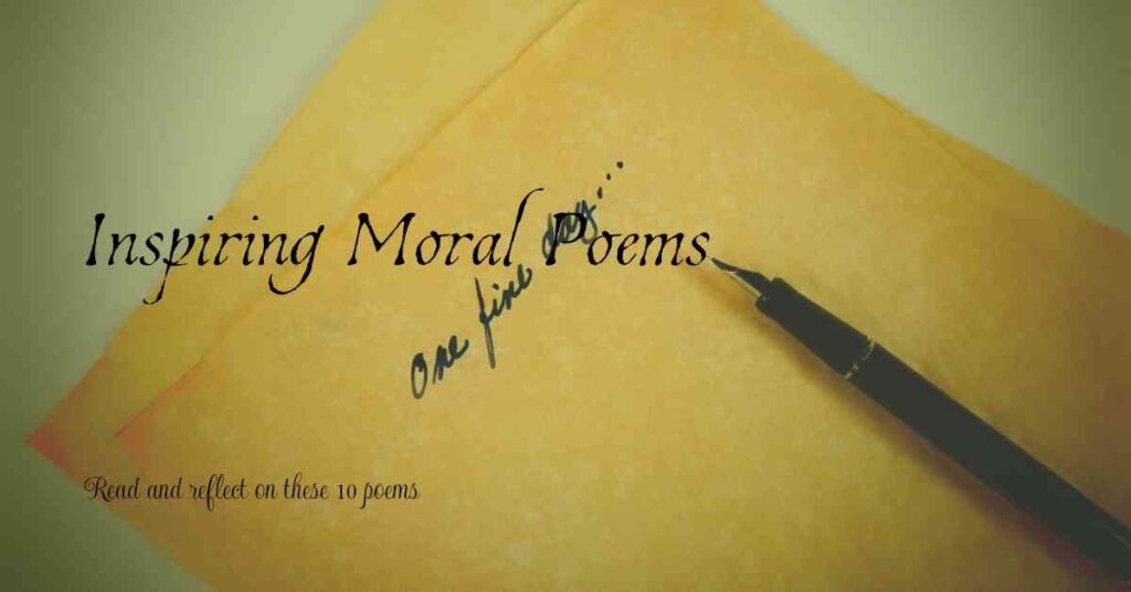 10 Moral Poem in English