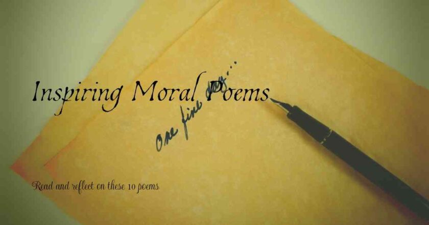 10 Moral Poem in English for School or Class Competition