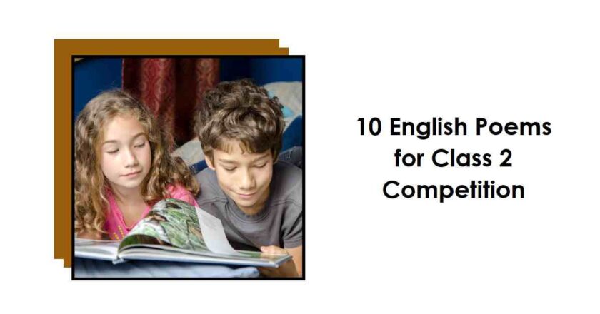 10 English Poem for Class 2 for School or Class Competition