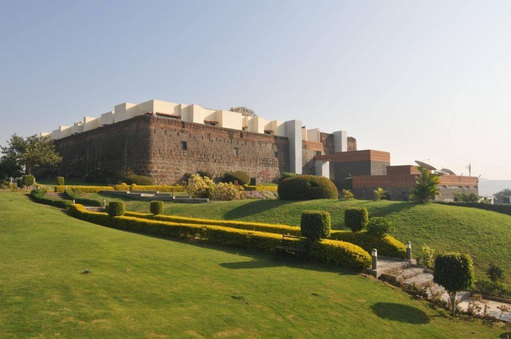 Fort Jadhavgadh Hotel and Resort garden view