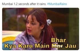 best rain meme that says about drainage problem in mumbai