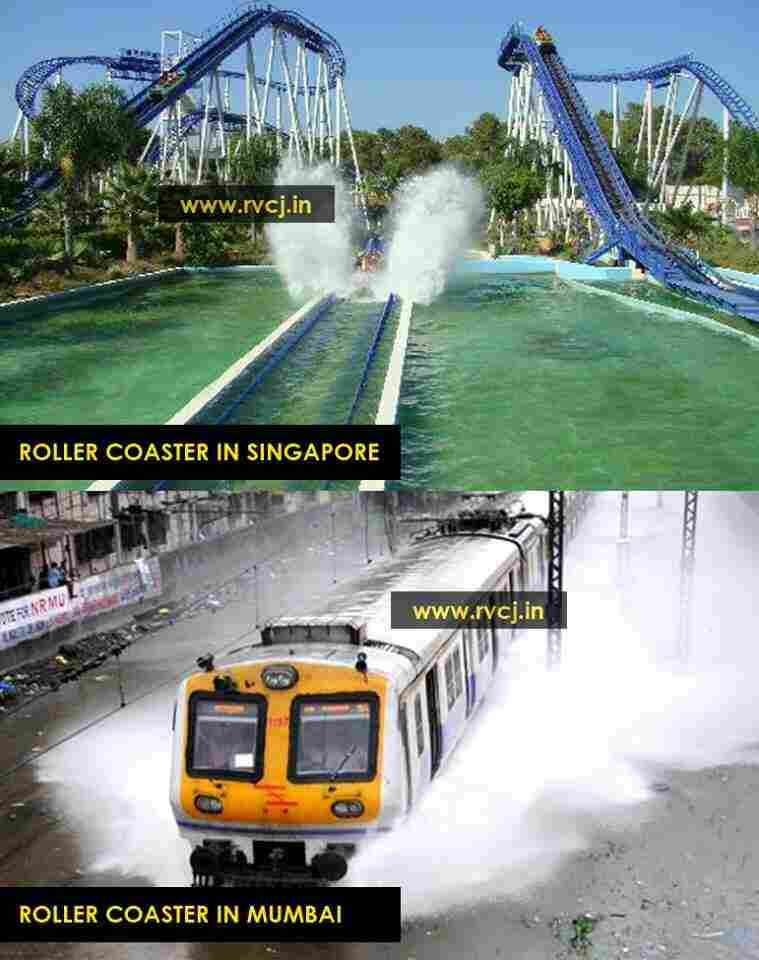 Roller-coaster comparison Mumbai vs singapur memes best