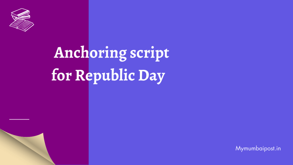 Anchoring script for Republic Day