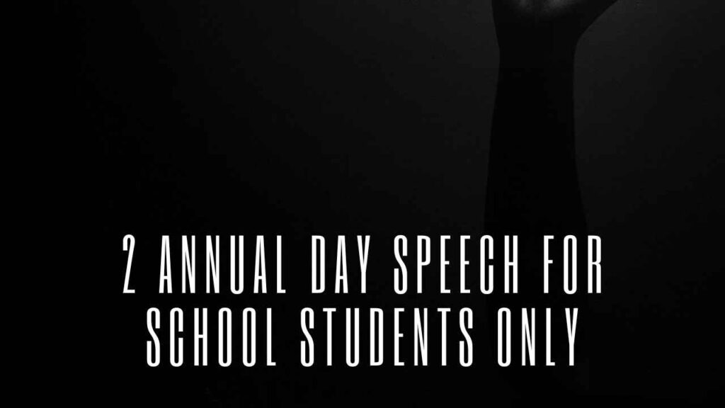 Annual Day Speech