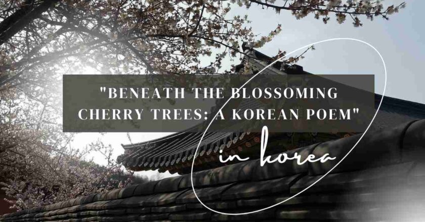 Beneath the Blossoming Cherry Trees A Korean Poem