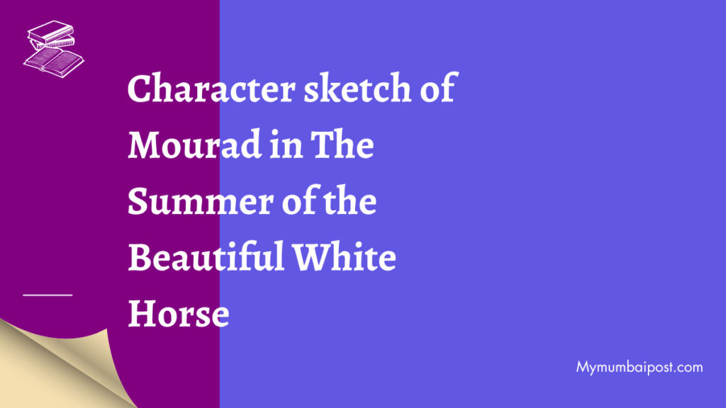 Character sketch of Aram, murad, uncle khushrove of the Summer of the  beautiful white horse? | EduRev Class 11 Question