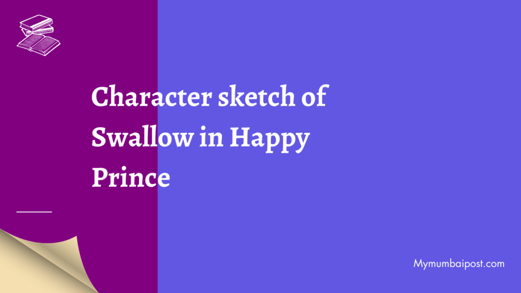 Character sketch of Swallow in Happy Prince Poster