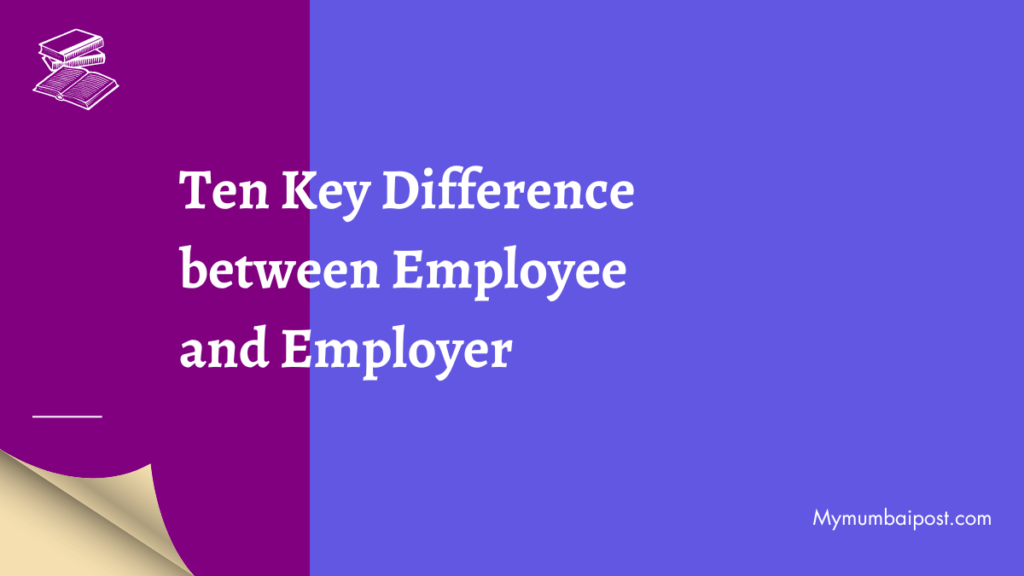 Difference between Employee and Employer poster