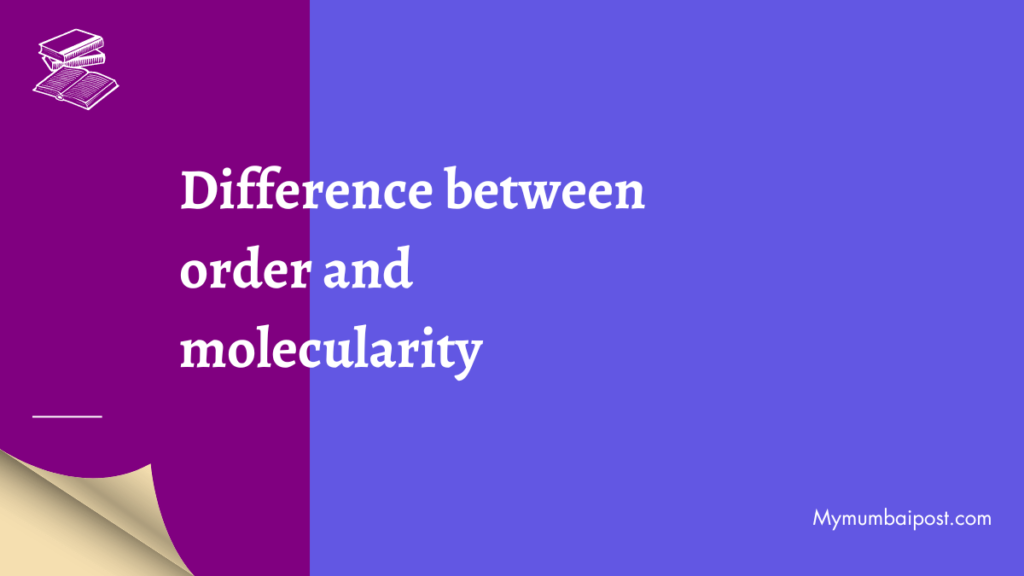 order and molecularity difference poster