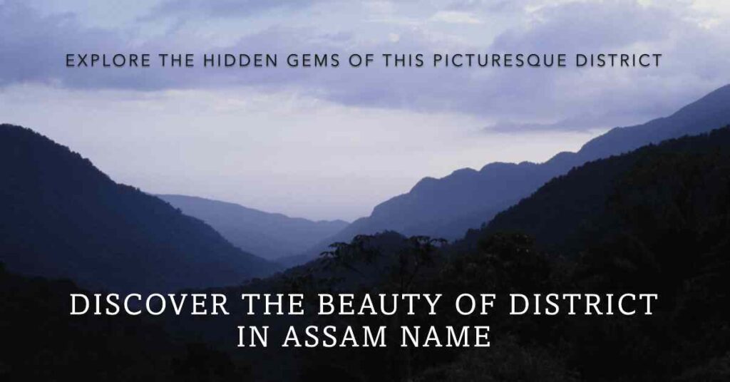 District In Assam