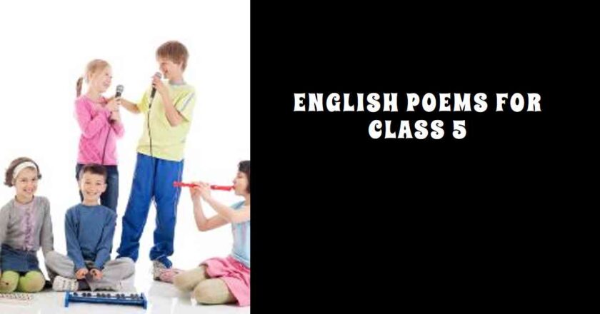 Exploring 5 Cool English Poems for Students of Class 5