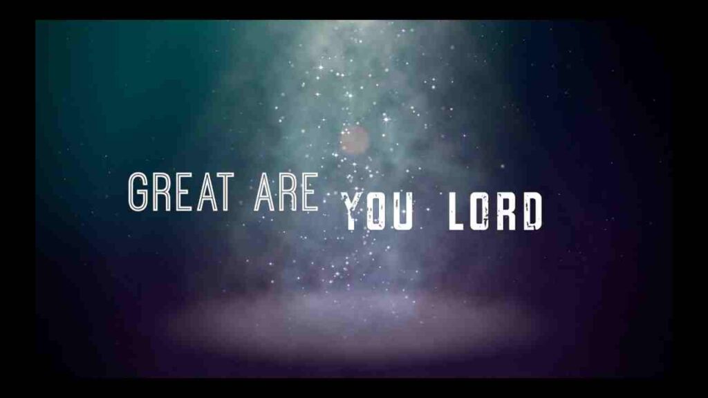Great are you lord song YouTube thumbnail