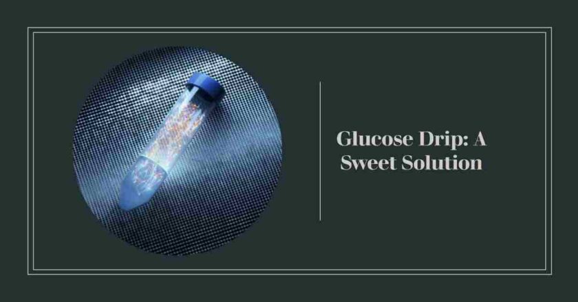 How does a glucose drip administrate vital nutrients intravenously?