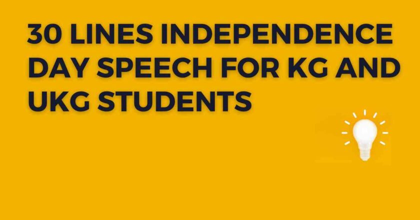 4 Short Independence Day Speech in English for School Students