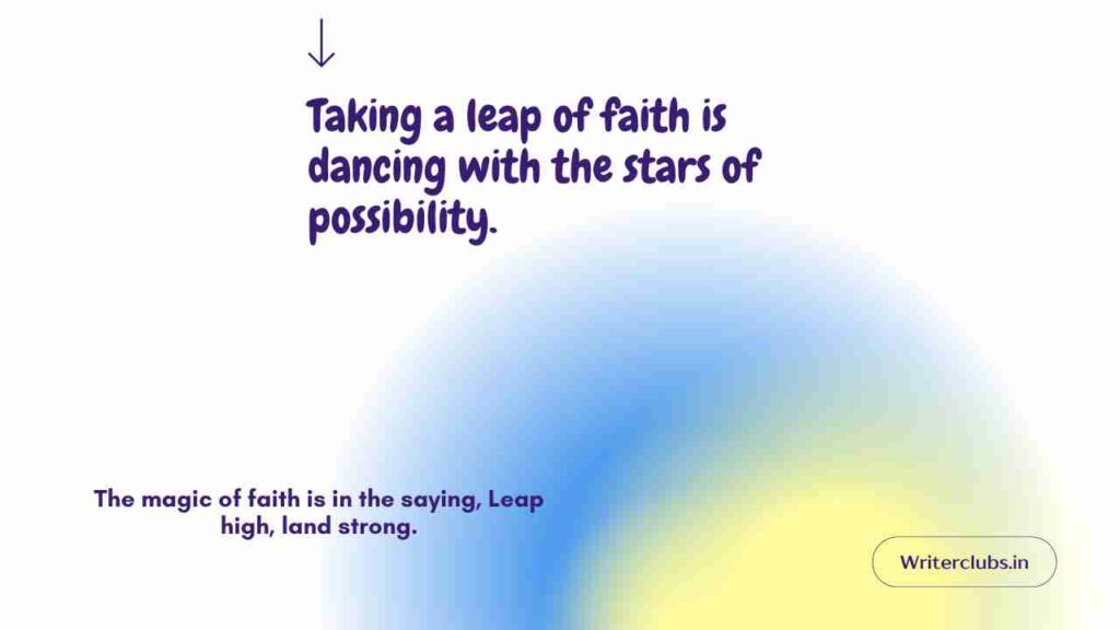 Leap of Faith Quotes