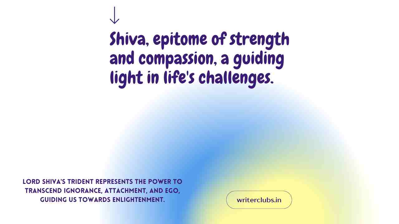 Lord Shiva quotes and captions 