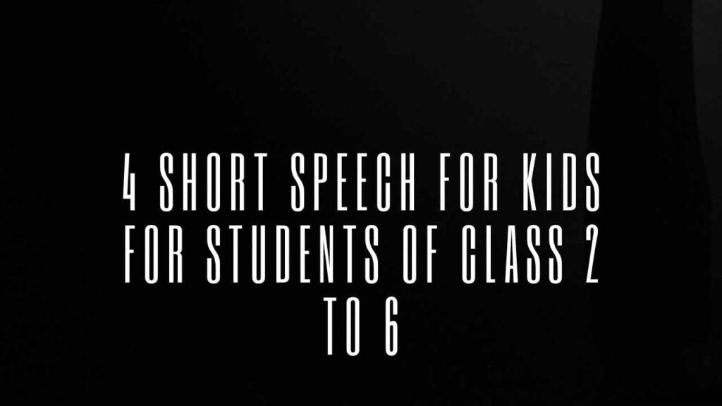 Short Speech for Kids thumbnail