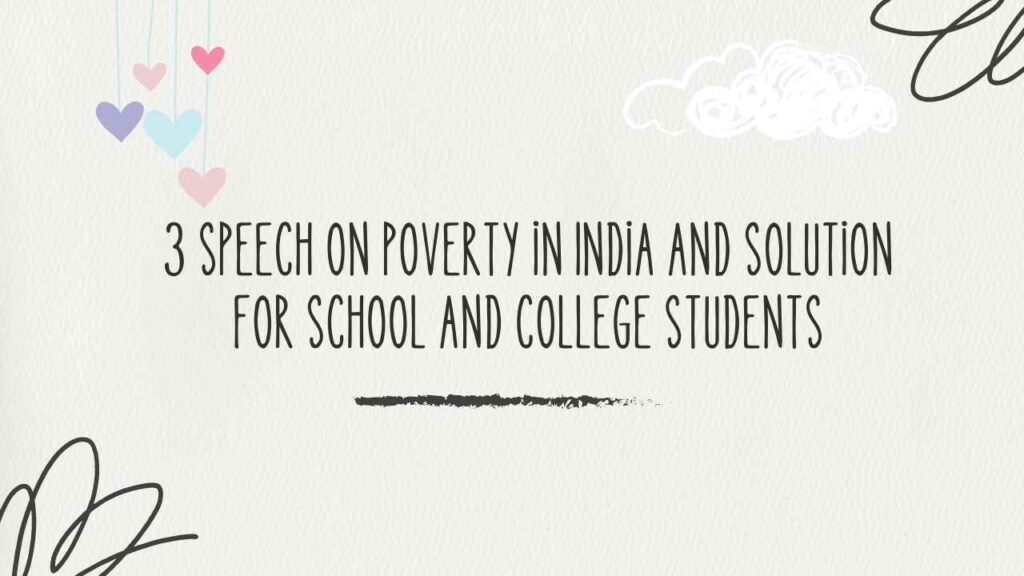Speech on Poverty in India thumbnail