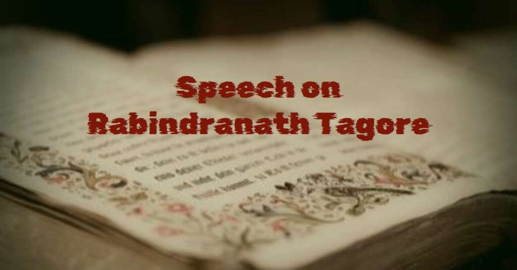 Speech on Rabindranath Tagore thumbnail