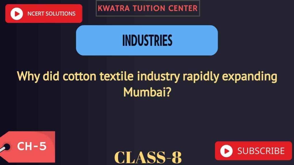 Why Cotton Textile Industry Rapidly Expanded in Mumbai