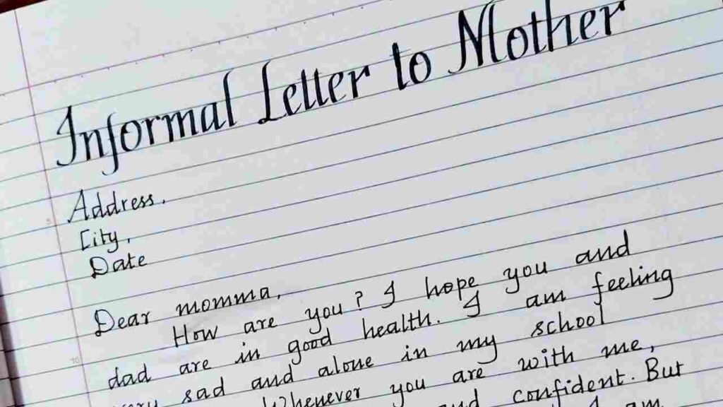 Write A Letter to Your Mother in English