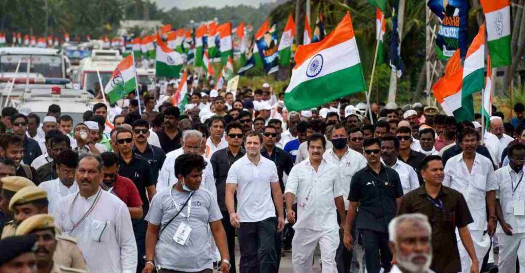 Rahul Gandhi Ji in Bharat Jodo Yatra Rally