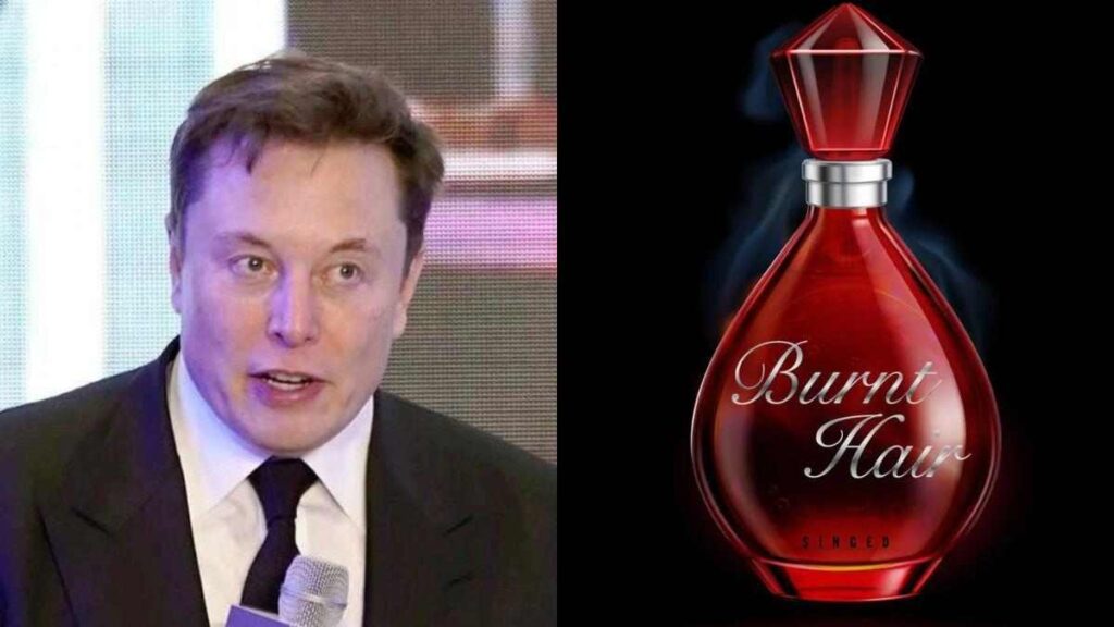 Elon musk perfume burnt hair